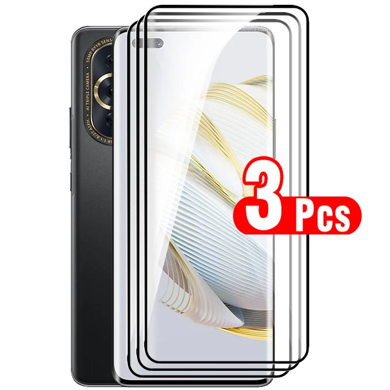 

3Pcs Full Curved Protective Glass For Huawei nova 10 Pro 5G Screen Protectors Hauwei nova10 Pro nova10pro Teampered Glass Films