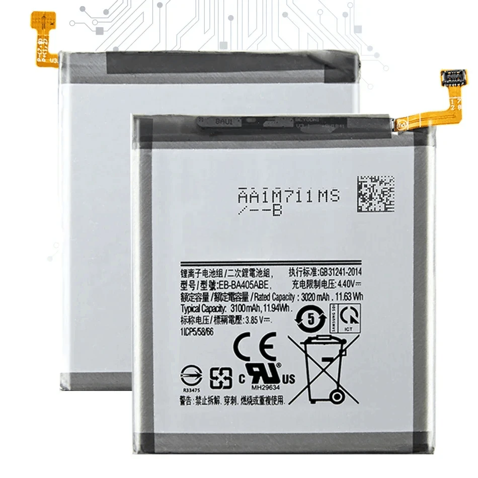 Внешняя аккумуляторная батарея 3100 мАч для SAMSUNG Galaxy A40 2019 EB-BA405ABU/DS A405FN/DS EB-BA405ABE Bateria