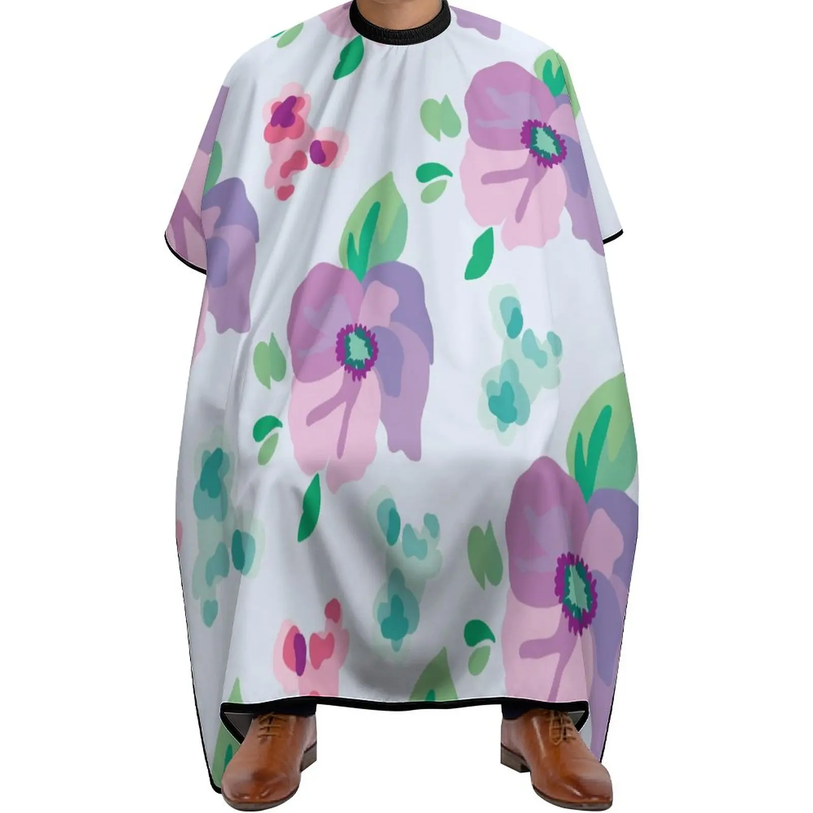 

Набор аксессуаров для парикмахерской, цветочный рисунок, искусственная накидка для стрижки волос, парикмахерские накидки