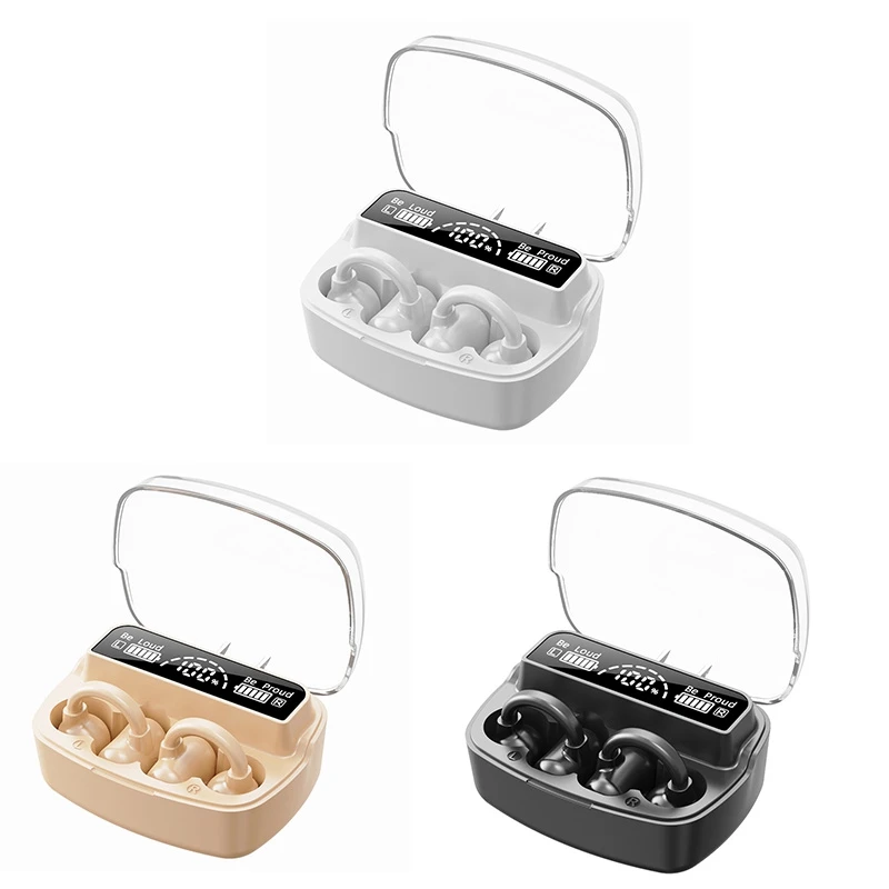 

A80 Wireless Bluetooth Headset Not In Ear Wireless Bluetooth Sport Headset 5.3 Ear Clip Type Ultra-Long Life Headset, White