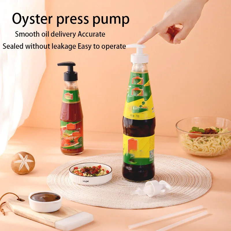

Syrup Bottle Nozzle Pump Durable Plastic Push-type Pressure Oil Sprayer Liquid Dispenser Bottle Head Replacement Nozzles Kitchen