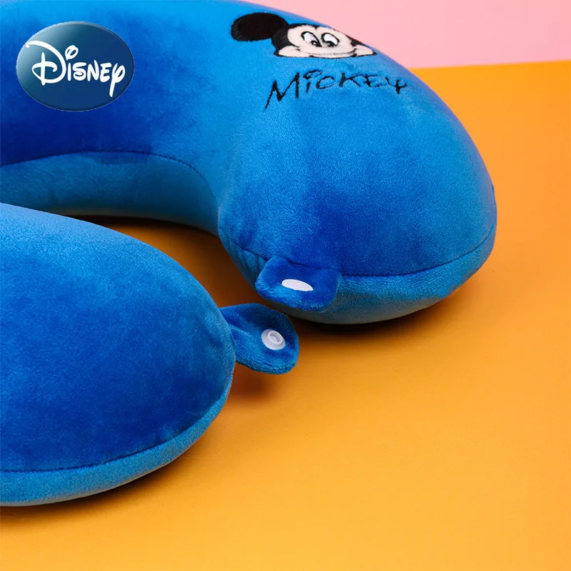 Disney Memory Foam U-Shaped Pillow Cushion Mickey Minnie Donald Duck Neck Pillow Nap Travel Pillow Removable Washable Pillow