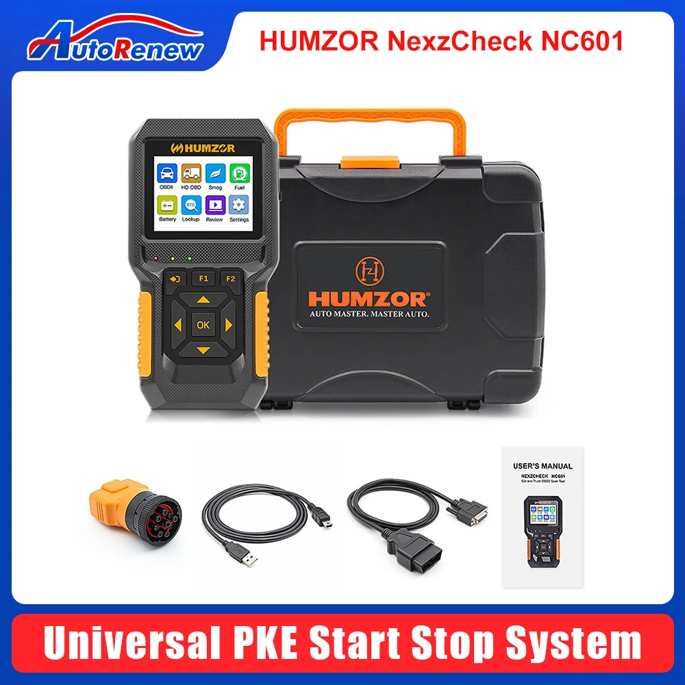 

HUMZOR NC601 12V/24V Code Reader OBD 2 Engine J1939 For Car Automotive Scanner for Truck ODB2 NexzCheck NC601 Diagnostic Tool