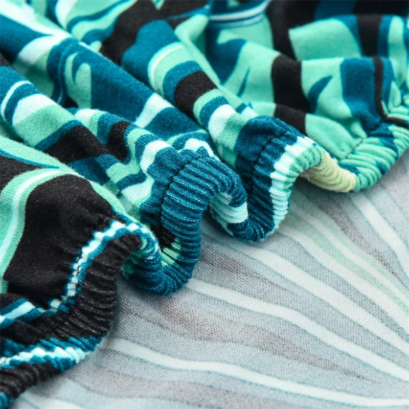 Эластичный чехол для дивана с геометрическим рисунком растягивающийся из