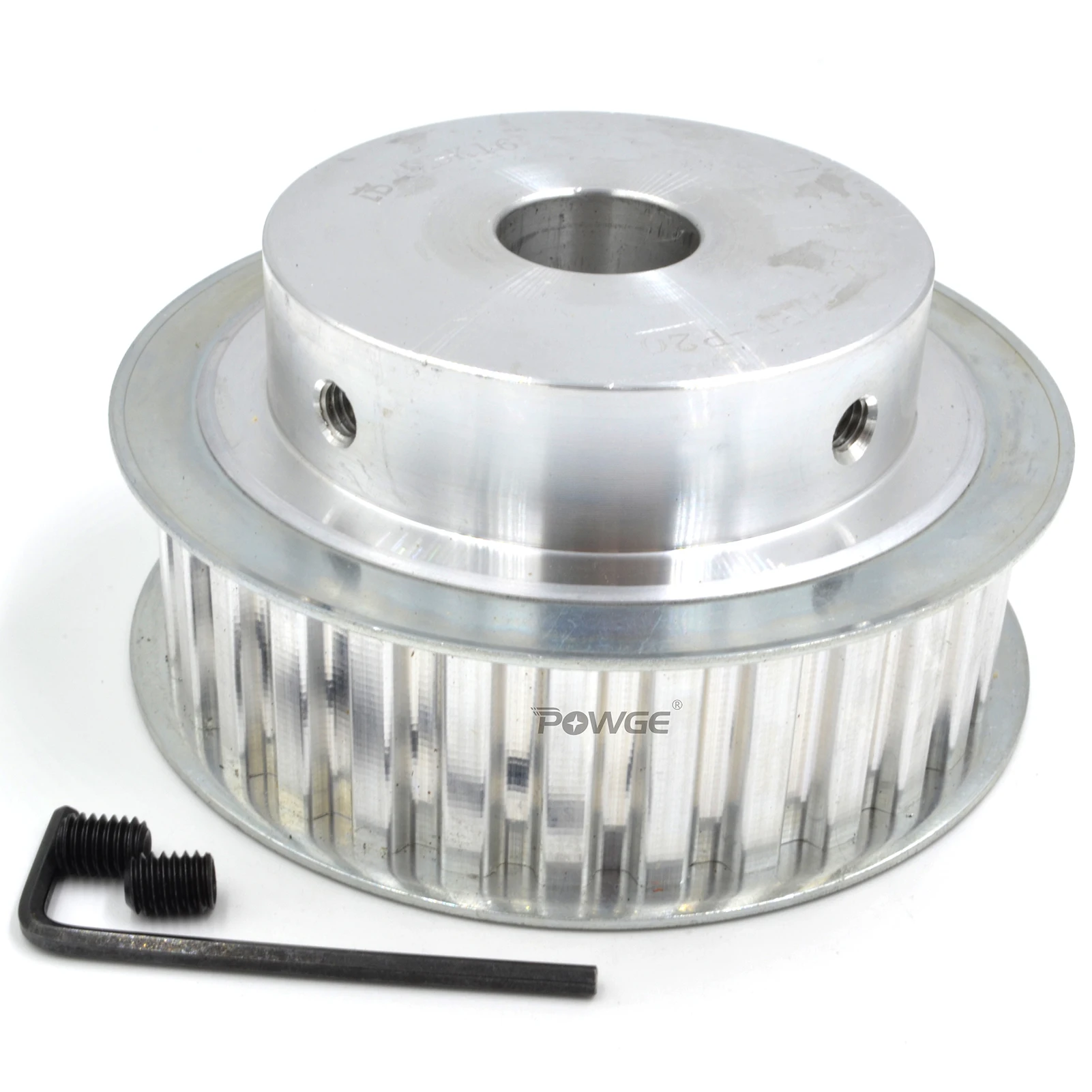 Фото POWGE 27 28 30 45 teeth L Timing Pulley Bore 14/15/16/17/18/19/20/22/24/25/28/30mm for Belt width 13/20/25mm 27T 28T 30T 45T №3
