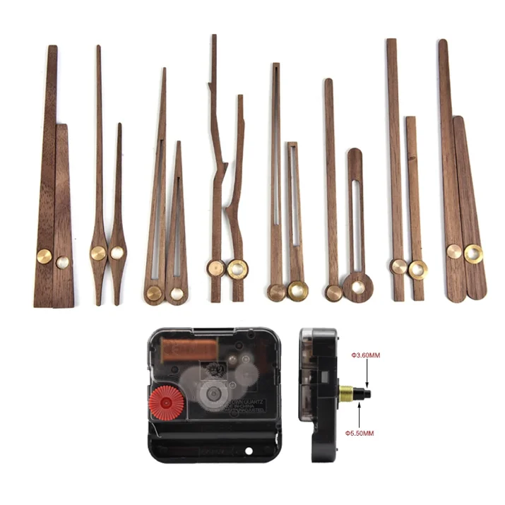 

1PC Japanese Wooden Pointers DIY Wall Clock Hands 12 14 inch Clock Needle Quartz Replace Parts Large watch clock movements