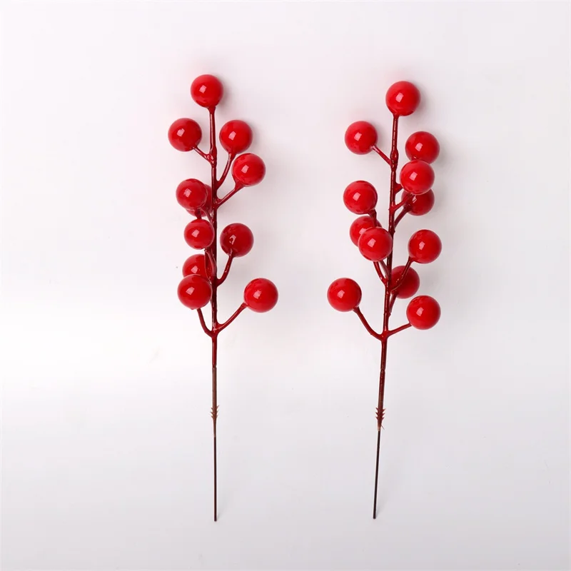 Рождественская елка искусственная красная вишня удачи фрукты Хэллоуин цветы для