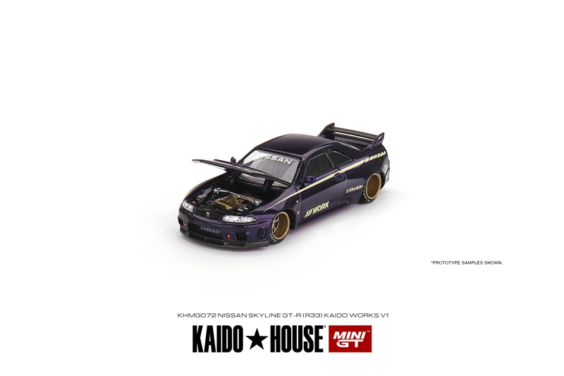 

**PreOrder**Kaido House x MINI GT 1:64 Nissan Skyline GT-R (R33) Kaido Works V1 Diecast Model Car
