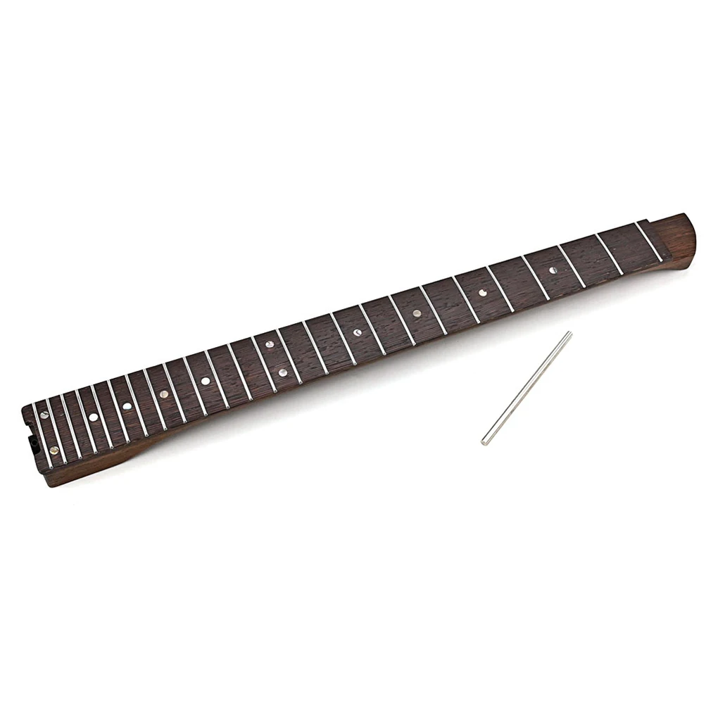 

Headless Wear-resistant Neck Unfinished Electric Guitar Adjustable Rod Maple Handle Travel Guitarists Instrument Parts