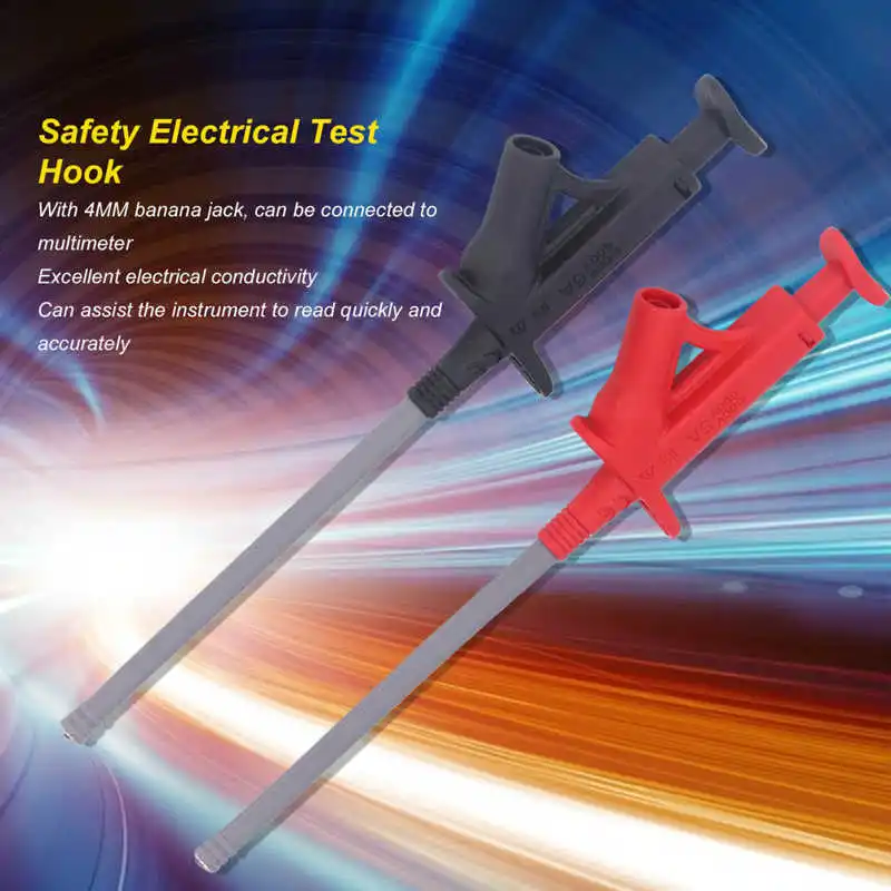 

Flexible Test Hook Multimeter Electrical Testing Grabber Hook with 4MM Banana Jack J.30042 Tripod For Laser