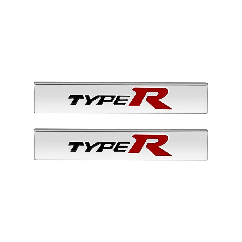 

2 шт. автомобильный Стайлинг, маленький металлический тип R Typer, логотип, наклейка на боковое крыло автомобиля, эмблема, значок для Honda Odyssey Accord Civic CRV Jazz