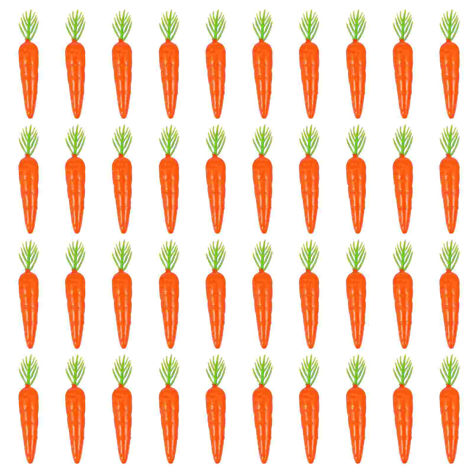 

40 Pcs Kids Cognitive Toys Toys DIY Party Decorations Crafts Kids Artificial Carrot Model DIY Vegetable Crafts