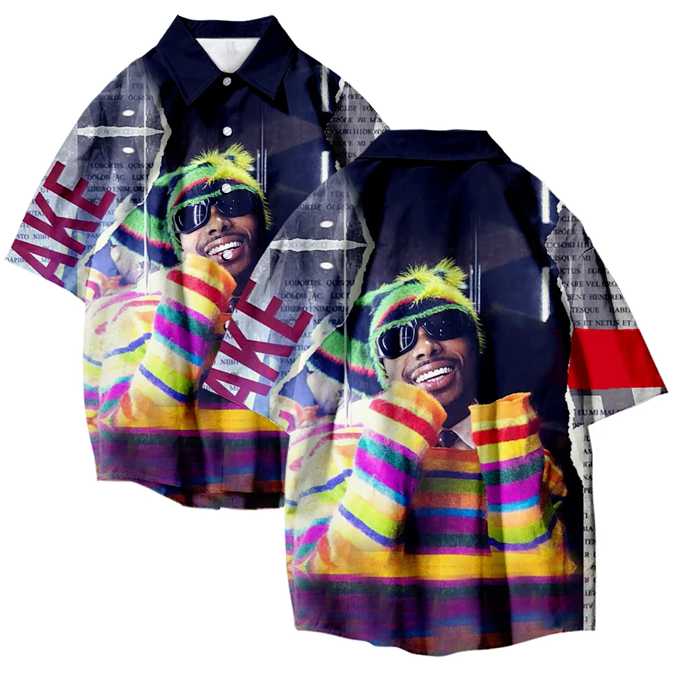Asake 2023 летние свободные Дышащие Модные топы с 3d принтом мужские и женские рубашки
