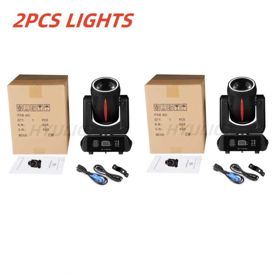 

2 шт., 180 Вт, мини-светодиодный луч, 3 DSpot и эффект Halo, движущиеся головные фонари, 8 цветов и 8 гобо, 18 вращающихся 3D-призмов, мыть DMX512, сценические DJ-светильники