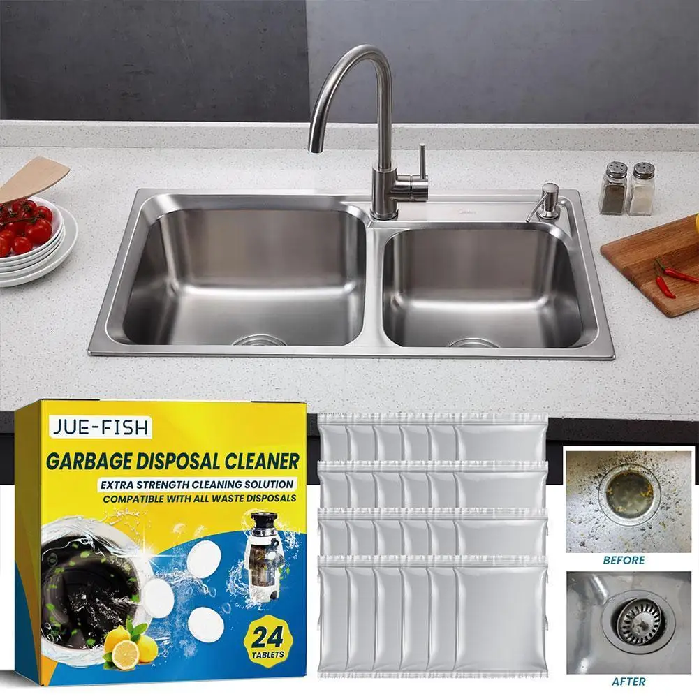 

1 Box Garbage Disposal Cleaner Sink Cleaning Plate Long-lasting Cleaners Cleaning Freshness Sink Plate Deodorizing Powerful F5Y0