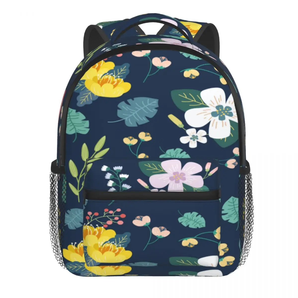 Kids Backpack Leaves Exotic Flowers Kindergarten Children Mochila School Bag