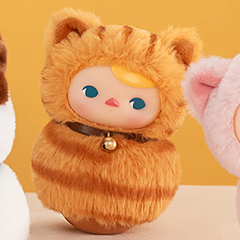 POP MART PUCKY Roly-Poly Kitty Series-виниловая плюшевая глухая коробка сумка для догадок игрушки
