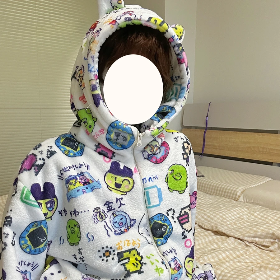 Тамагочи плюшевый пижамный комплект с капюшоном милый мультфильм чтобы