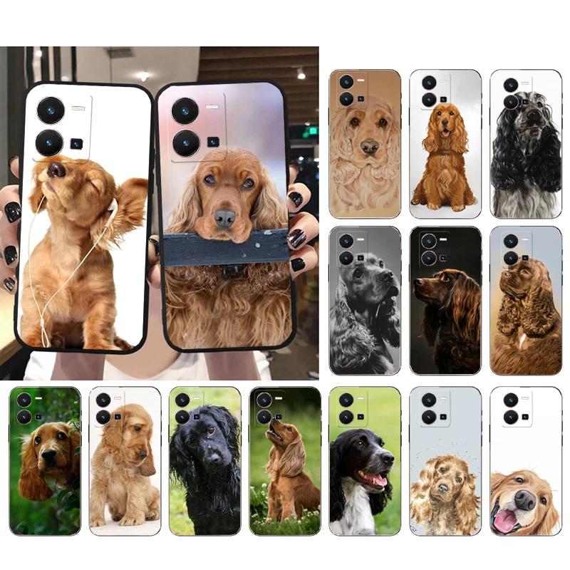 

Cocker Spaniel Dog Phone Case For VIVO Y53S Y33S Y22S Y11S Y31 Y21 Y70 Y20 Y21S Y72 Y35 Y51 Y01 V23E V21 V23 V21E Case