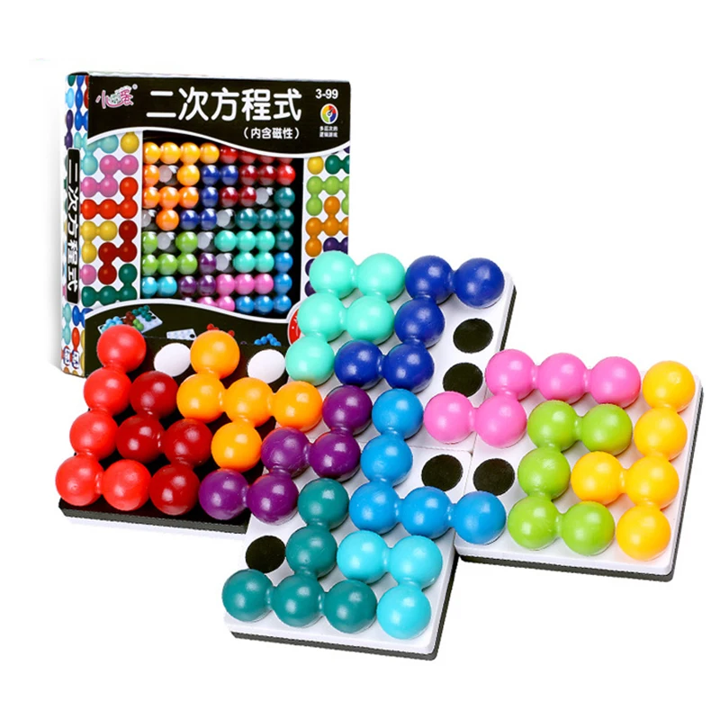 

Магнитная игра сетки IQ Игрушка Головоломка мышление логика умная настольная игра 60 вызов с решением Детские вызовы игрушки