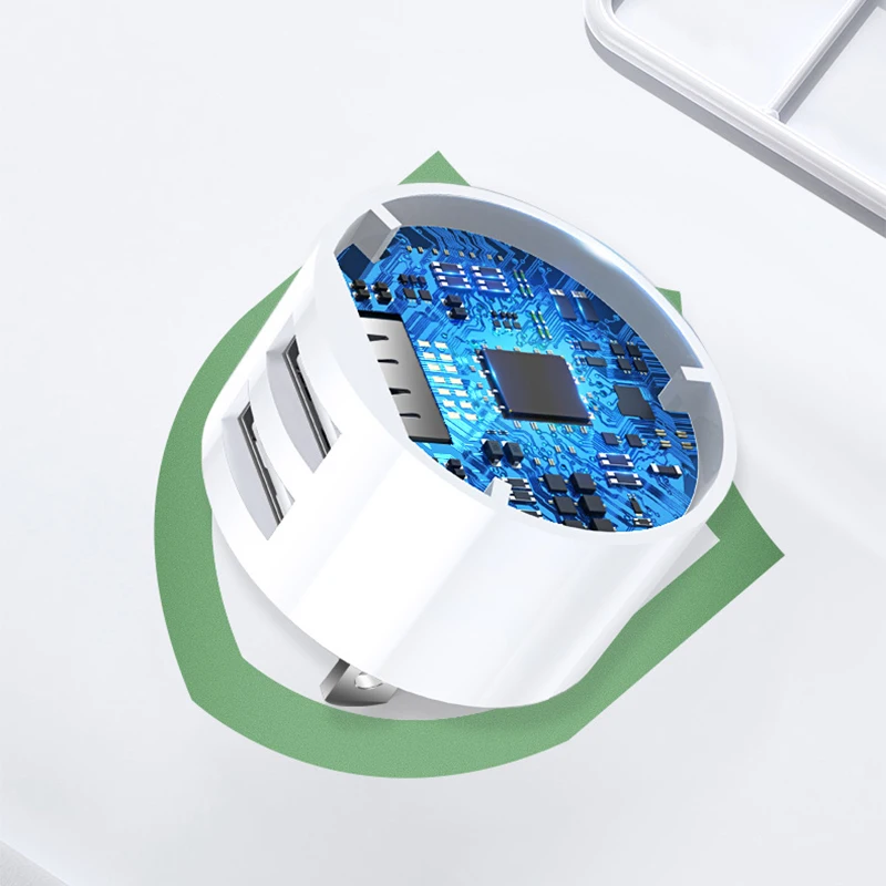 Фото Зарядное устройство с двумя USB-портами, 5 В, 2,1 А №3