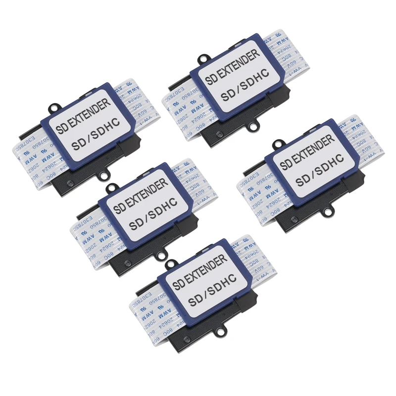 

Hot 5PCS SD To SD Card Extension Cable Card Read Adapter Flexible Extender Micro-SD Extender Cord Linker Cable 10Cm