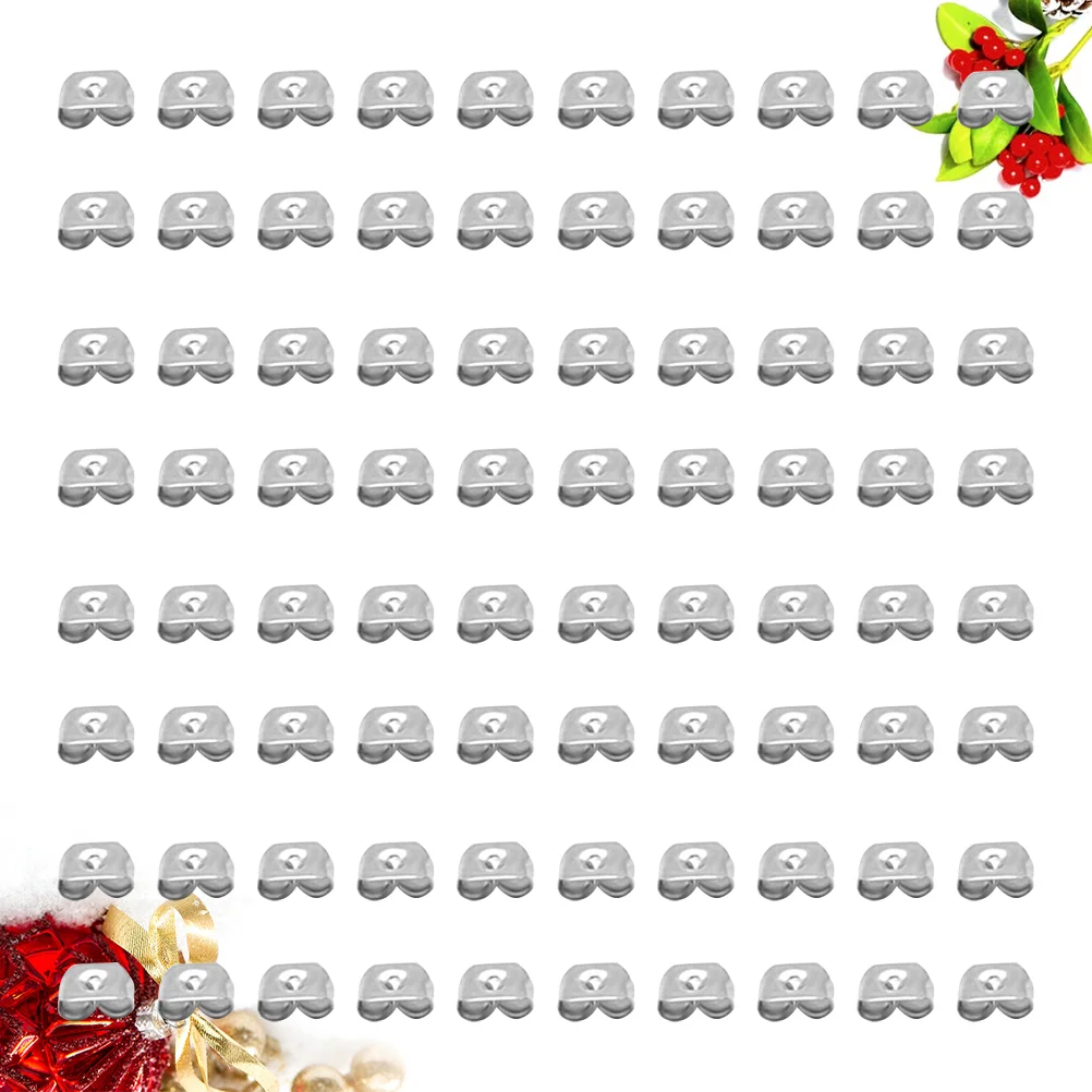 

500 шт., заглушки для сережек-гвоздиков из нержавеющей стали