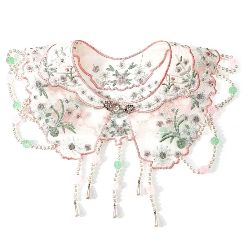 Детская винтажная шаль с цветочной вышивкой в китайском старинном стиле для