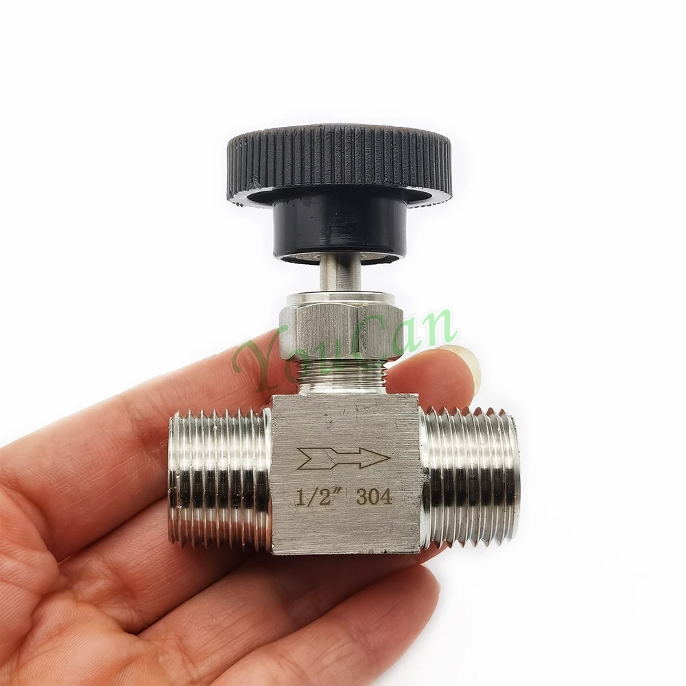 Игольчатый клапан BSP 1/8 дюйма 1/4 3/8 1/2 из санитарной нержавеющей стали для контроля