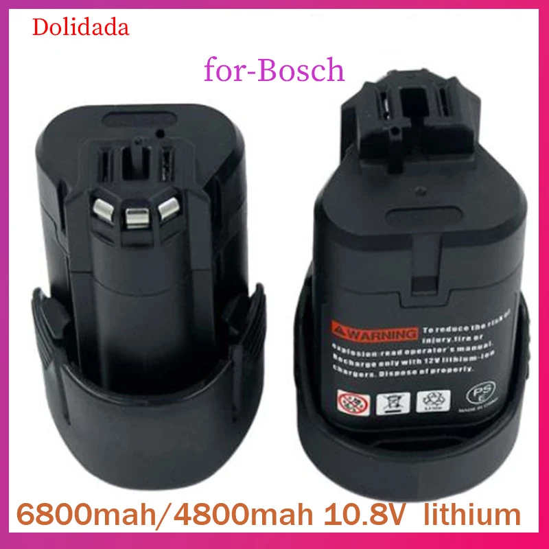 

For-Bosch 6800mAh10.8V Electric Drill Lithium-ion Rechargeable Battery 2 607 336 013 336 333 12V 3.0Ah BAT411 Power Tool Battery
