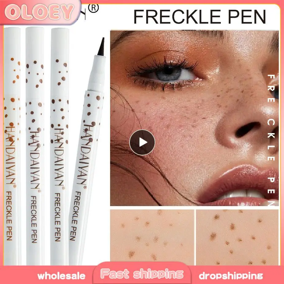 

Freckle Pen Natural Lifelike Fake Freckles Pen For Long Lasting Look Dot Spot Pen Makeup For Women Light/Dark Brown Cosmetics
