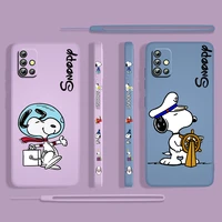 cartoon dog anime puppy for samsung galaxy a73 a53 a33 a52 a32 a22 a71 a51 a21s a03s a50 4g 5g liquid left rope phone case