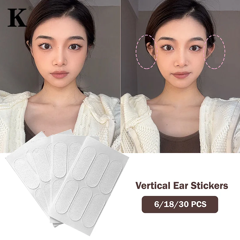 

6/18/30 Clear/Frosted Elf Ear Stickers Stand Ear Stereotypes V-Face Sticker Separate Ears Correction Sticker Send Alcohol Cotton