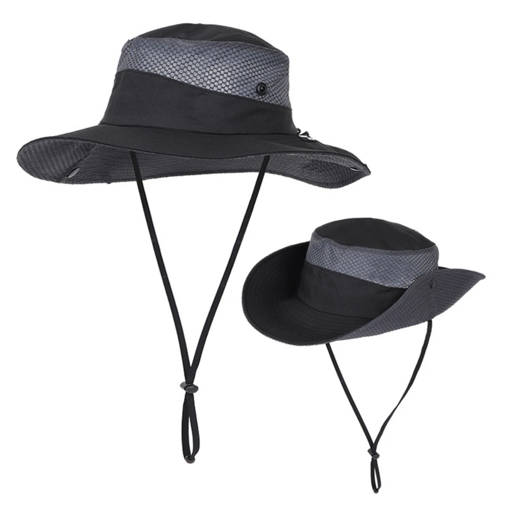 

New Summer Men's Fisherman's Hat Top Quality Men's Nylon Sun Hat Tide Brand Sports Hat Outdoor