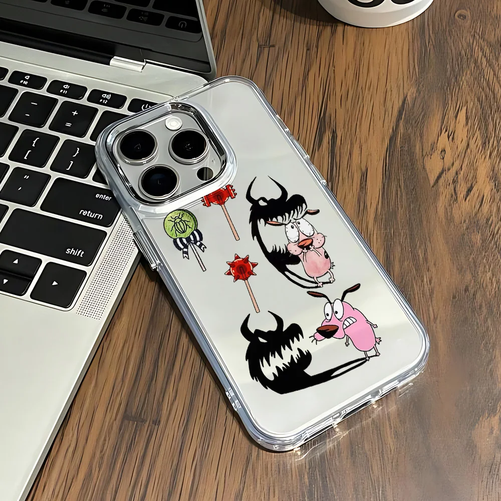 Фото Чехол для телефона Cool Courages Cowardlys Dog для Vivo V60 V50 V40 V30 V40E V30E V29 V27 V23E V21E iQOO 7 Z7 Lite Pro 4G 5G, мягкий чехол №5