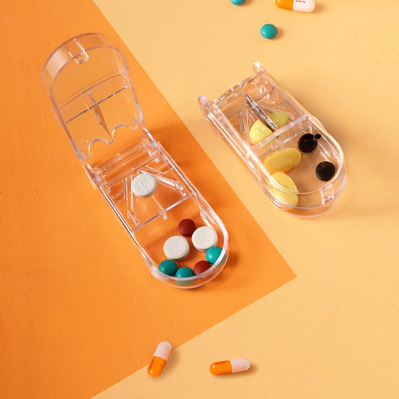 

Pill Cutter Medicine Pills Split Medicine Box Portable Small Medicine Box Health Care Pills Case