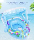 Детское плавательное кольцо со съемным тентом, Надувное плавающее сиденье, наружные бассейны, обучение плаванию, Летние Водные веселые игрушки