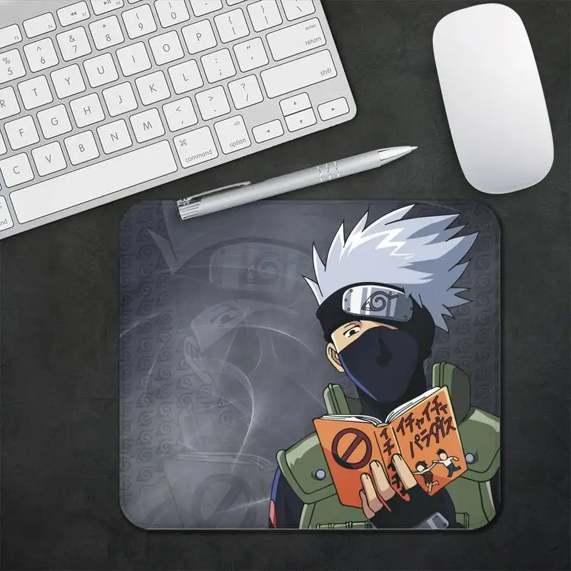 

Naruto Hatake Kakashi Customized MousePads Anime Mat Mouse Pad Notebook Rubber Pad Keyboard Office Desktop Non-slip Pad 25x29cm