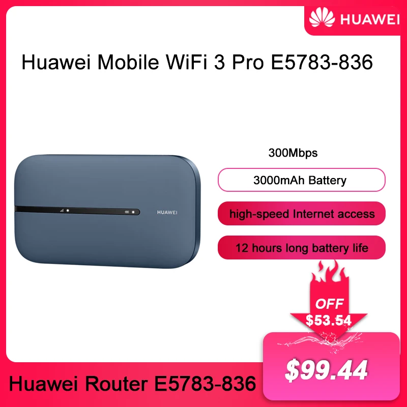  Huawei Mobile WiFi 3 Pro Router E5783-836  Wi-Fi  4G LTE Cat7  hotspot    4g sim-