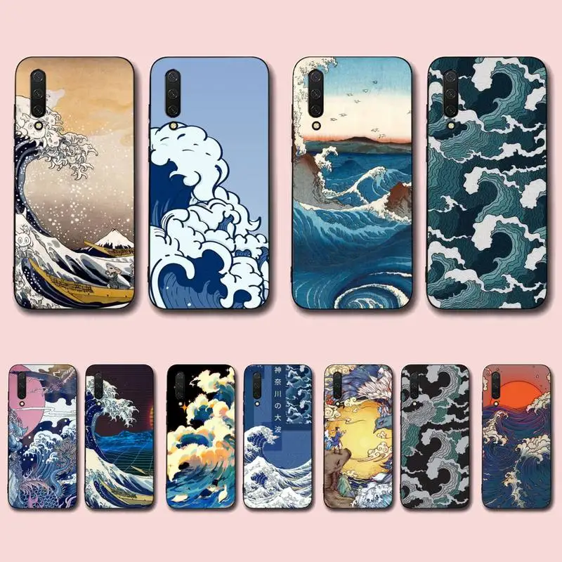 

Big Wave Phone Case for Xiaomi mi 5 6 8 9 10 lite pro SE Mix 2s 3 F1 Max2 3