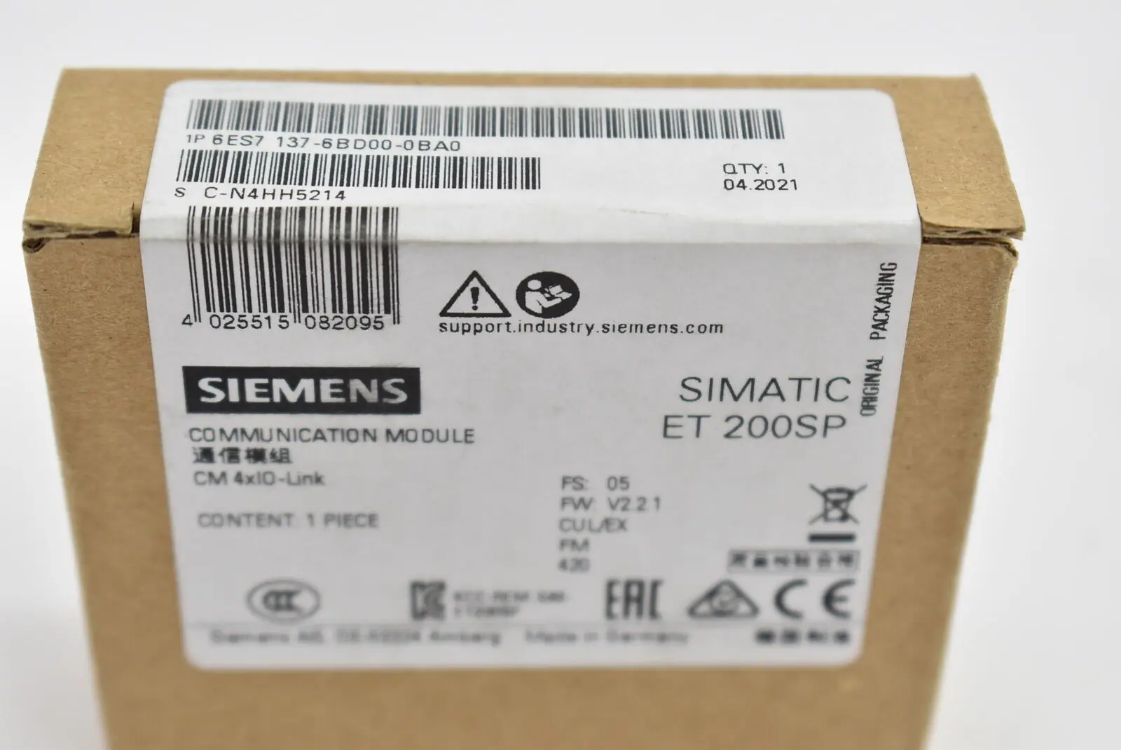 

Brand New Siemens 6ES7137-6BD00-0BA0 6ES7137 6BD00 0BA0
