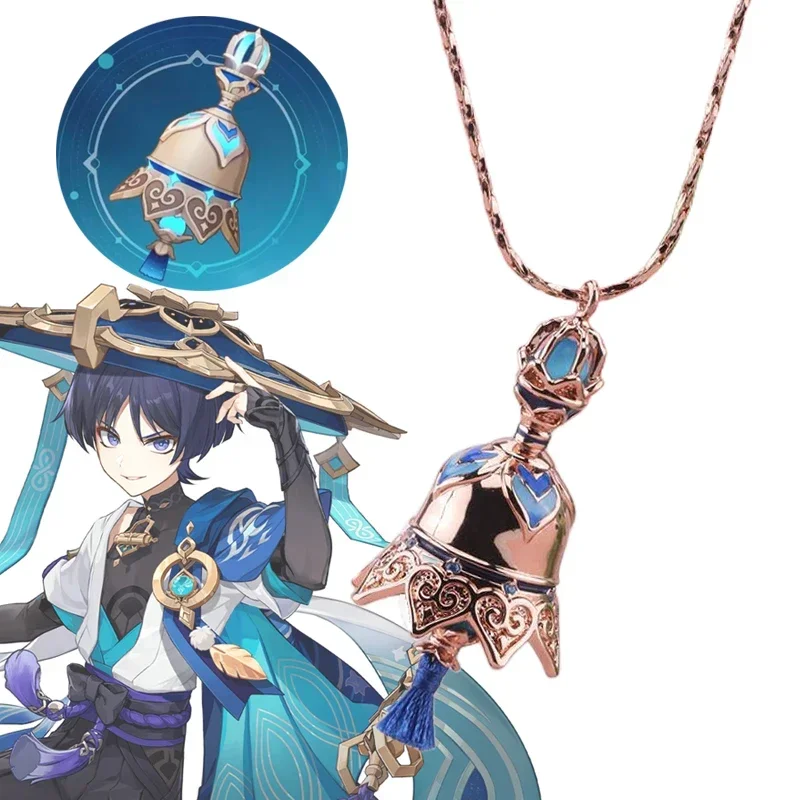 Игра Genshin Impact Wanderer Kunikuzushi Balladeer Scaramouche Bell Опора для оружия Ожерелье