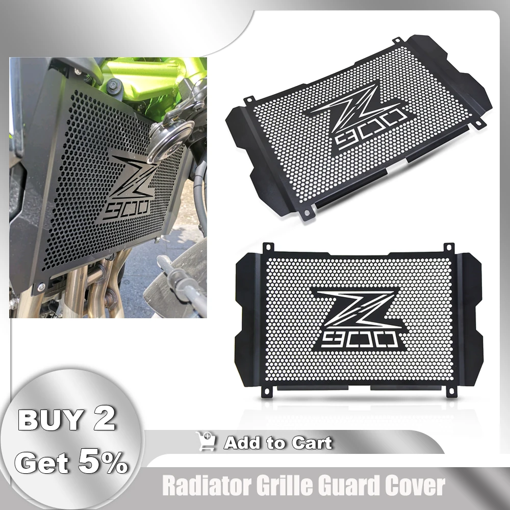 

Motorcycle Radiator Grill Cover Guard Stainless Steel Protection Protetor Cover For Kawasaki Z900 Z 900 2017 2018 2019 2020 2021