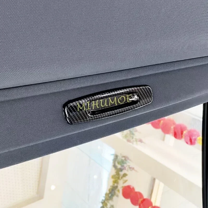 Для Toyota Sienna 2021-2024 углеродное волокно Солнцезащитная крыша ручка наклейка Обложка