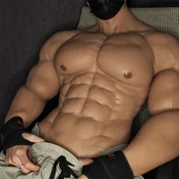 Улучшенный силиконовый костюм для мышц, для косплея, для более сильных мужских грудных мышц