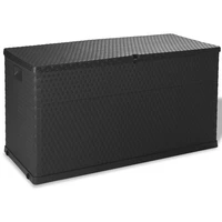 outdoor patio storage box garden outside cabinet furniture seating decor anthracite 47 2x22x24 8