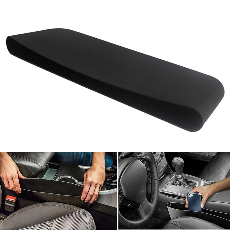 

Car Universal Seat Seam Bag Pocket Storage Box Phone Purse Coins Key Holder Filler Gap Side Organizer Wear Resistant Plastic