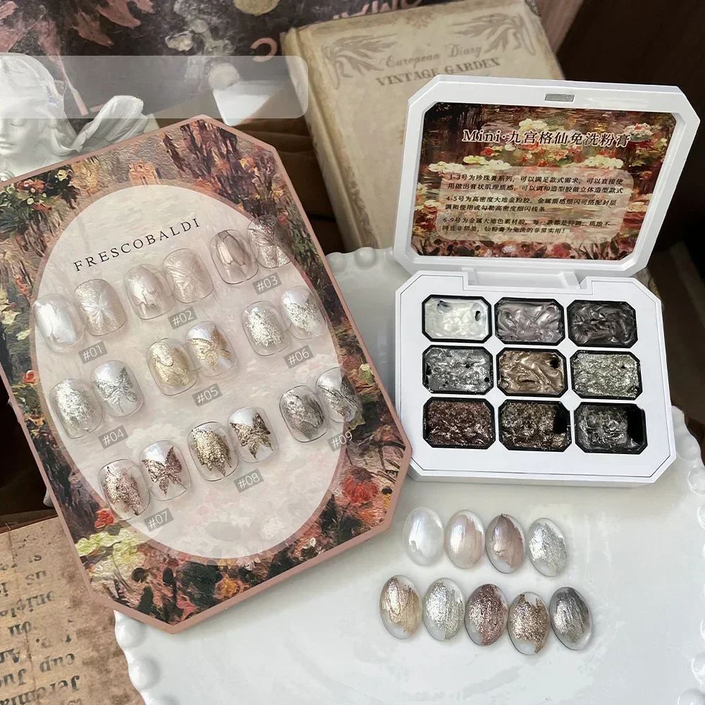 2gx9Colors Aurora раковина для пудры польская сказочная пудра крем популярная парчовая