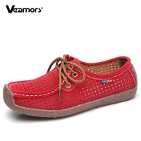 women flat slip on casual shoes loafers breathable sneakers ladies fashion female footwear lace up soft sole 6 colors