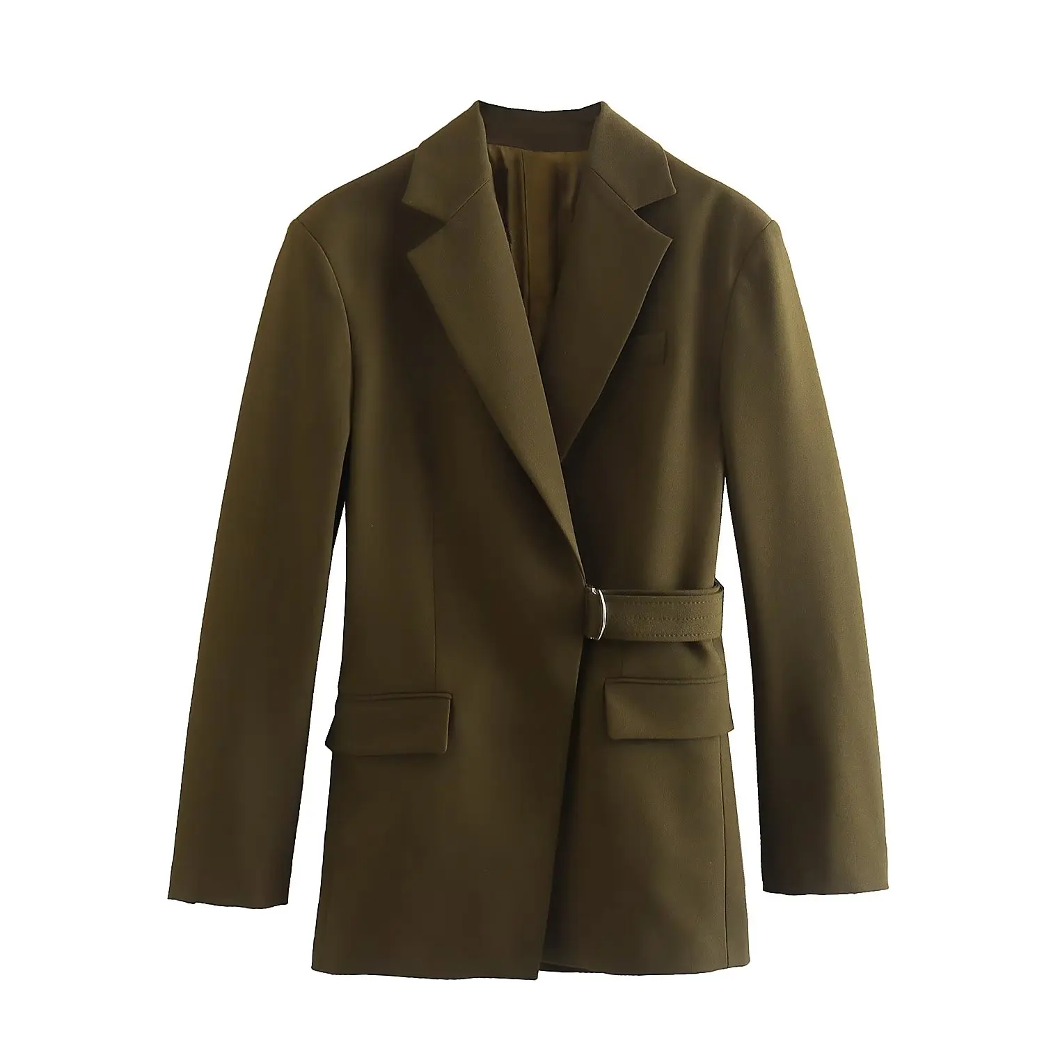 

Женский блейзер с поясом, винтажный пиджак с длинным рукавом, весна 2023